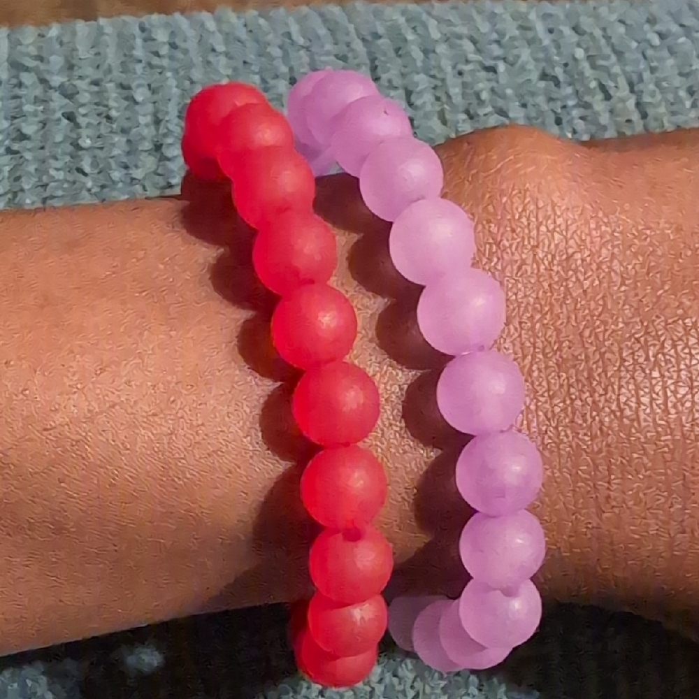 Purple Beaded Bracelet - Picture 3 of 4